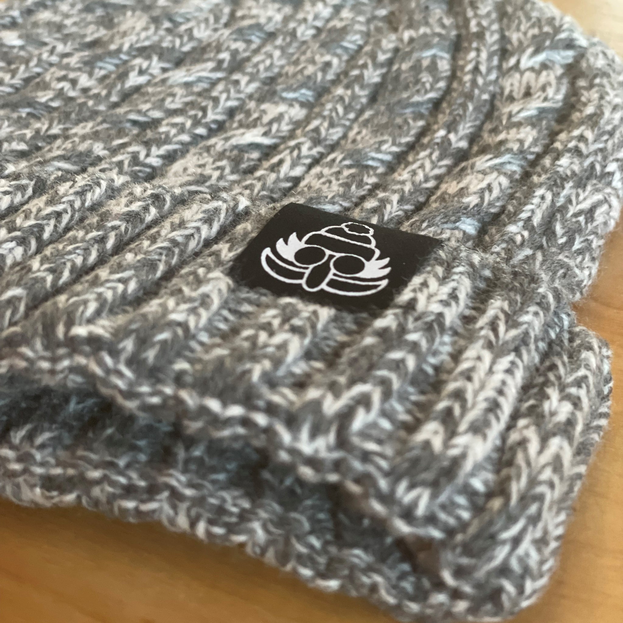 Doc Grey Cable Knit Beanie
