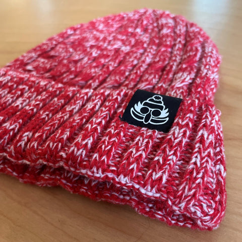 Doc Red Cable Knit Beanie