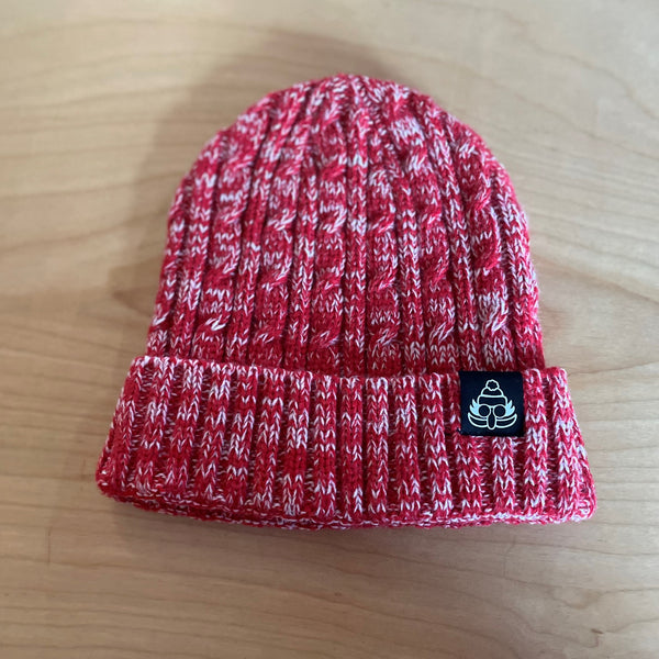 Doc Red Cable Knit Beanie